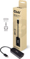 Club 3D CAC-1520 - USB 3.2 Gen1 Type C naar RJ45 2.5Gbps Ethernet Adapter - Zwart