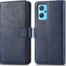 iMoshion Hoesje Geschikt voor Oppo A96 Hoesje Met Pasjeshouder - iMoshion Luxe Bookcase - Donkerblauw