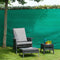 Nature - Schermgaas - 1,5 x 5m - groen - met bevestiging-set