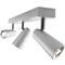 Philips Ledino Deltys - Plafondspots - 3 lichts - LED -Aluminium