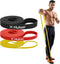 Hulser Resistance band set 3-delig - 2 tot 30 kg - 104 / 208 cm - Weerstandsband voor pull up - Fitness weerstandband - Stretch elastiek - Bands - Power band weerstandselastiek