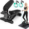 Hulser Stepper met display - Met weerstandsbanden - Home gym fitnessapparaat - Thuis sporten - Twist fitness - Swing - Mini cardio home trainer