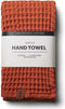 Humdakin Handdoek Wafel structuur Terracotta 100% bio katoen