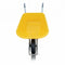 Hummer Bouwkruiwagen 100 liter - Bak HDPE Geel - met Luchtband