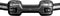 Humpert AHS Superlight Handlebar Ø25,4mm Adjustable, zwart Breedte 600mm