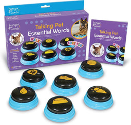 Hunger For Words Talking Pet Belangrijke Woorden - Hondenspeelgoed - Blauw Zwart