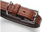 HUNTER 45 Bison lederen halsband Cody, medium, donkerbruin