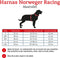Hunter Harnas Norweger Racing Nylon - Hondentuigje - Bruin - S - 42 x 53 x 2 cm
