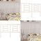 vidaXL - Hoofdbord - 146x4x100 cm - massief grenenhout - wit