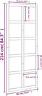 vidaXL - Schuifdeur - 90x1,8x214 - cm - massief - grenenhout