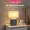 Pauleen LED Tafellamp Pure Shine - E14 - Max. 20W - Boho-design - Lichtgrijs/Grijs/Wit