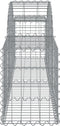vidaXL - Schanskorven - 12 - st - gewelfd - 200x30x40/60 - cm - gegalvaniseerd - ijzer
