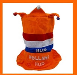 Hup Holland oranje hoed zonder muziek