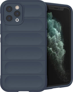 iMoshion Hoesje Geschikt voor iPhone 11 Pro Hoesje Siliconen - iMoshion EasyGrip Backcover - Donkerblauw