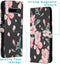 iMoshion Hoesje Geschikt voor Samsung Galaxy S10 Hoesje Met Pasjeshouder - iMoshion Design Softcase Bookcase - Zwart / Roze / Blossom Watercolor Black