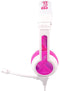 BuddyPhones School+ - Over-Ear Koptelefoon - Inklapbaar Microfoon - Roze Wit