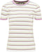 LEE Dames Stripe Tee - T-shirt - Maat S - Groen (2022)