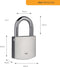 Yale Y120DB/60/135/2 - Hoge Veiligheid Hangsloten - Dubbele vergrendeling - Messing & Chroom (2 stuks)