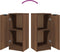 vidaXL - Dressoir - 30x30x70 - cm - bewerkt - hout - bruin - eikenkleur