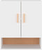 vidaXL - Wandkast - 60x31x70 - cm - bewerkt - hout - wit