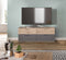 Furnilux Mason - TV-meubel - 2 deuren 2 lades - Eiken decor/Basalt grijs 130 x 53 x 47 cm
