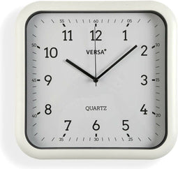 Muurklok Versa Wit Plastic Kwarts 3,5 x 28,5 x 29,5 cm