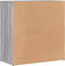 vidaXL - Dressoir - 79x38x80 - cm - bewerkt - hout - grijs - sonoma