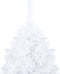vidaXL - Kunstkerstboom - met - verlichting - en - kerstballen - 180 - cm - PVC - wit