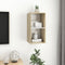 vidaXL - Tv-wandmeubel - 37x37x72 - cm - bewerkt - hout - sonoma - eikenkleur - en - wit