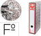 Ringmap Liderpapel AZ49 A4 Grijs (1 Stuks)