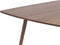 HUXTER - Eettafel - Donkere houtkleur - 90 x 180 cm - MDF