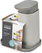 Joseph Joseph Duo Opal - Zeepdispenser met Sponshouder - Grijs - L. 12,6 x B. 9,7 x H. 14,6 cm