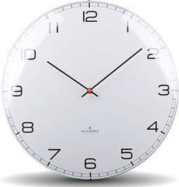 Huygens - Dome35 Arabic - Wit - Wandklok - Stil - Quartz uurwerk