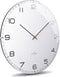 Huygens - Dome35 Arabic - Wit - Wandklok - Stil - Quartz uurwerk