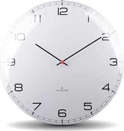 Huygens - Dome45 Arabic - Wit - Wandklok - Stil - Quartz uurwerk