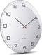 Huygens - Dome45 Arabic - Wit - Wandklok - Stil - Quartz uurwerk