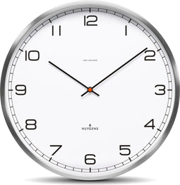 Huygens - One Arabic 35cm - RVS - Wandklok - Stil - Zendergestuurd