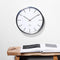 Huygens - One Index 35cm - RVS - Wandklok - Stil - Zendergestuurd