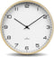 Huygens - Wood 25 Arabic - Wit - Wandklok - Stil - Quartz uurwerk