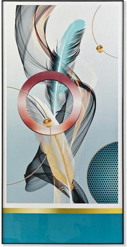 Schilderij DKD Home Decor Veren (80 x 3 x 160 cm)
