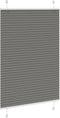 vidaXL - Plissé - rolgordijn - 85x100 - cm - stofbreedte - 84,4 - cm - antraciet