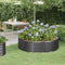 vidaXL - Plantenbak - 140x140x36 - cm - gepoedercoat - staal - antracietkleurig