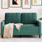 vidaXL - Tweezitsbank - 120 - cm - fluweel - donkergroen