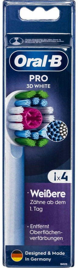Oral-B Opzetborstels PRO 3D White, 4 St