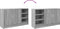 vidaXL - Wastafelkast - 90x29x55 - cm - bewerkt - hout - grijs - sonoma - eikenkleurig