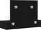 vidaXL - Wand-Montage - Make-Up - Tafel - in - Zwart - Eik, - 100x40x70 - cm