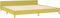 vidaXL - Bedframe - zonder - matras - 200x200 - cm - stof - groen
