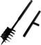 vidaXL - Grondboor - met - handvat - 180 - mm - en - verlengstukken - 5 - m - (staal)