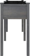 vidaXL - Plantenbak - met - voering - 161x45x76 - cm - massief - vurenhout - grijs