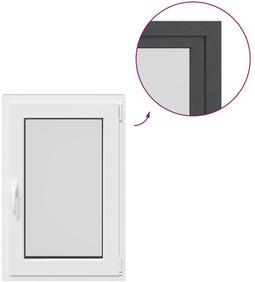 vidaXL - Kelderraam - "RISOR" - 60x80 - cm - draai-kiep - DIN - links - antraciet